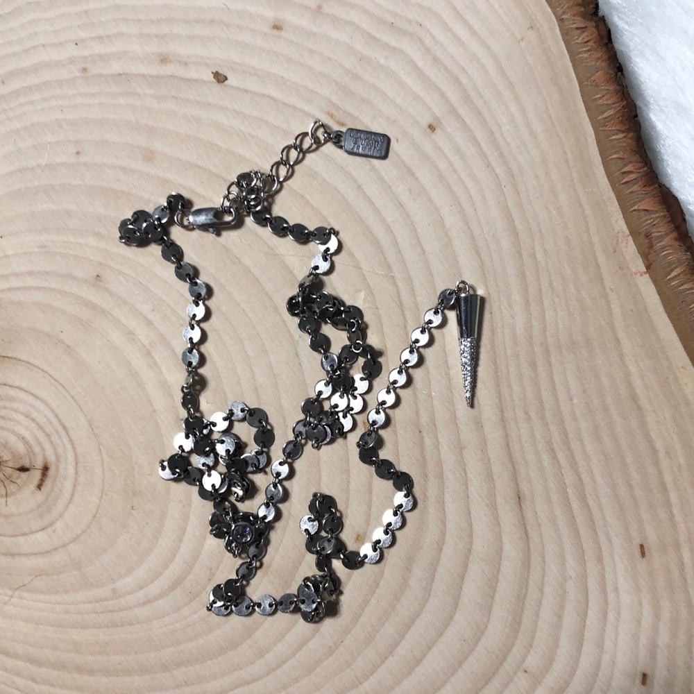 NEW Free People Cold Desert Metal Bolo Silver - Picture 5 of 8